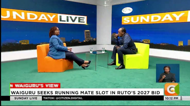 Waiguru takes Minji to Jeff Koinage live